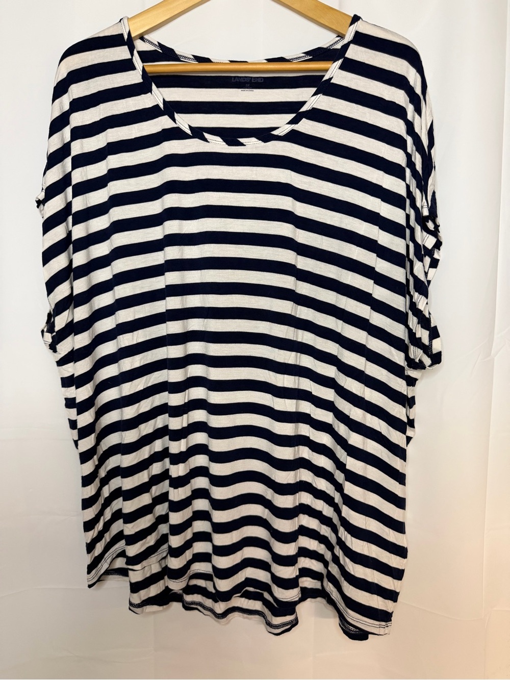 Lands’ End short sleeve scoop neck T shirt women’s plus size 3X